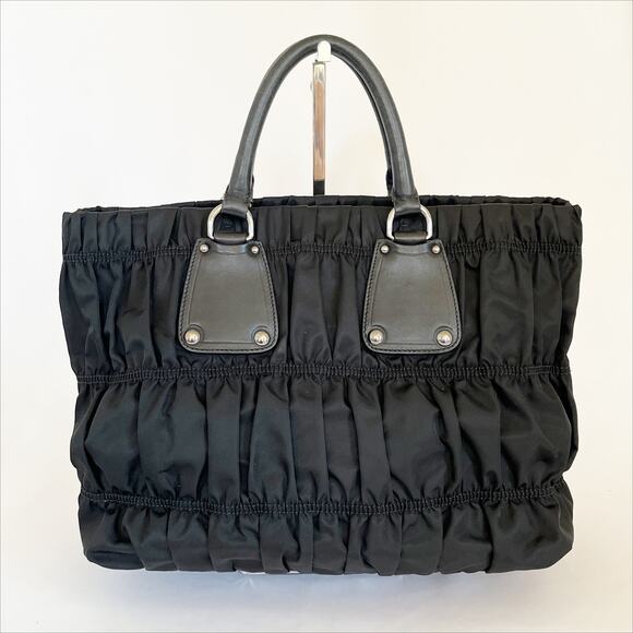 PRADA Tessuto Nylon Large Tote Shoulder Bag - Picture 8 of 16